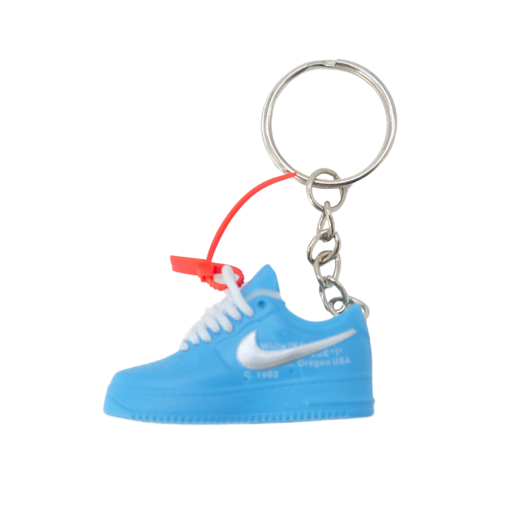 Sneaker keychain - Nike Air Force x Off-White University Blue