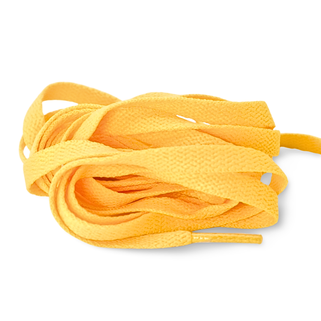 Yellow flat laces