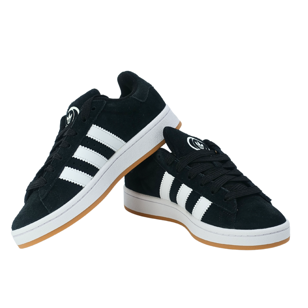Adidas Campus 00s Core Black/Cloud White Junior with extra laces