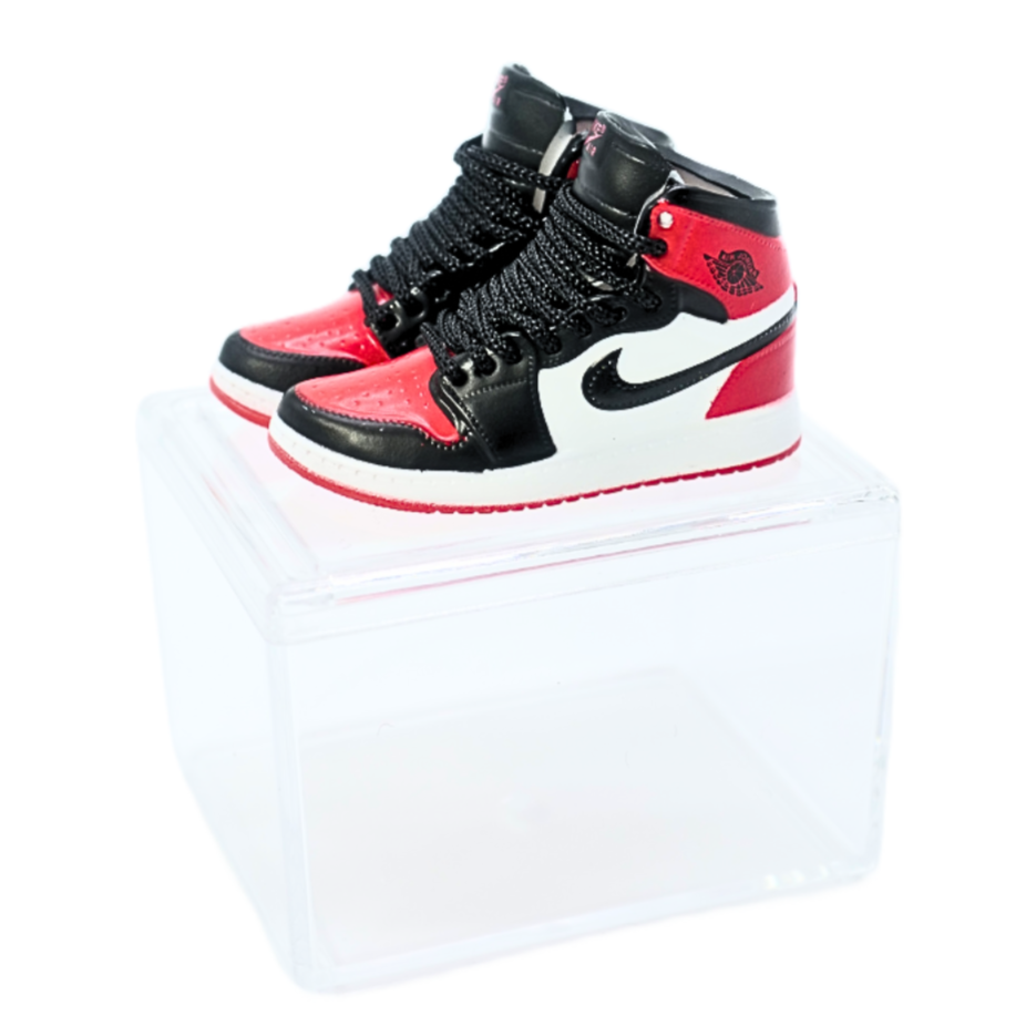 Miniature Sneakers - Nike Air Jordan 1 Retro High Bred Toe