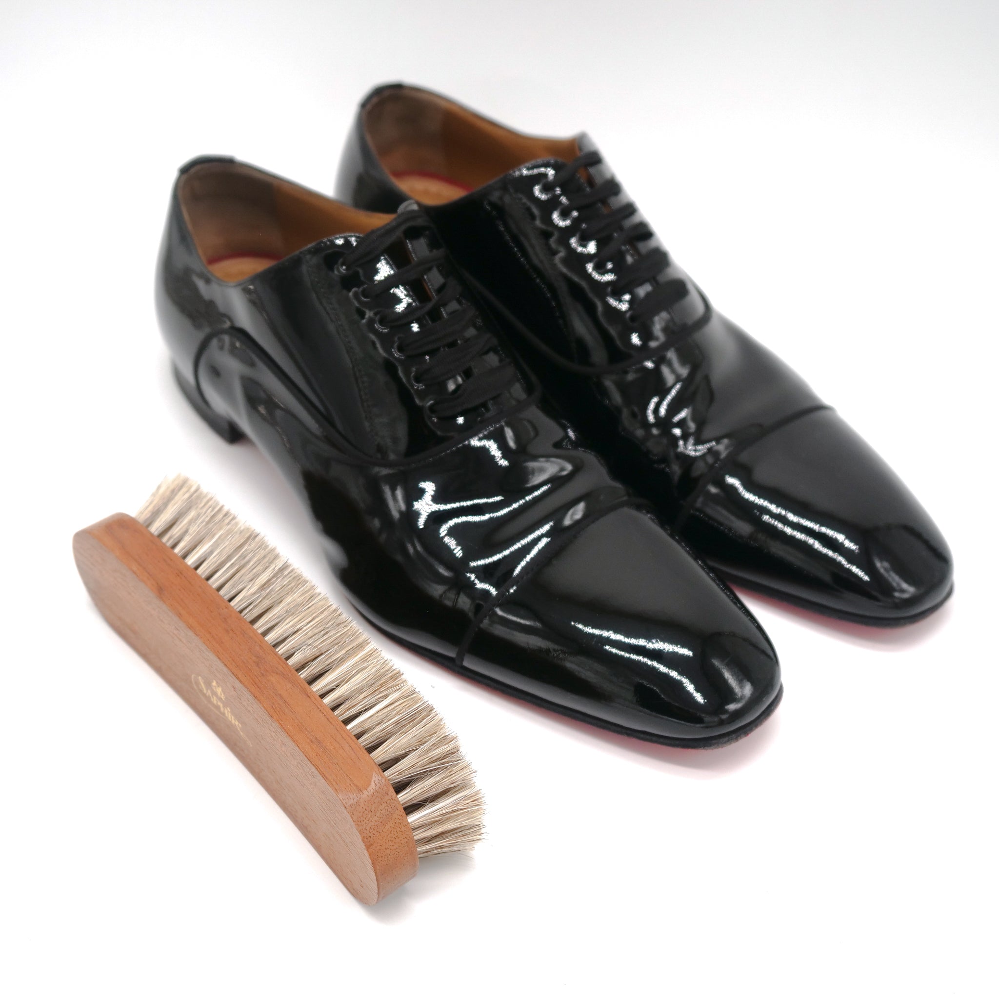 Horsehair shoe brush