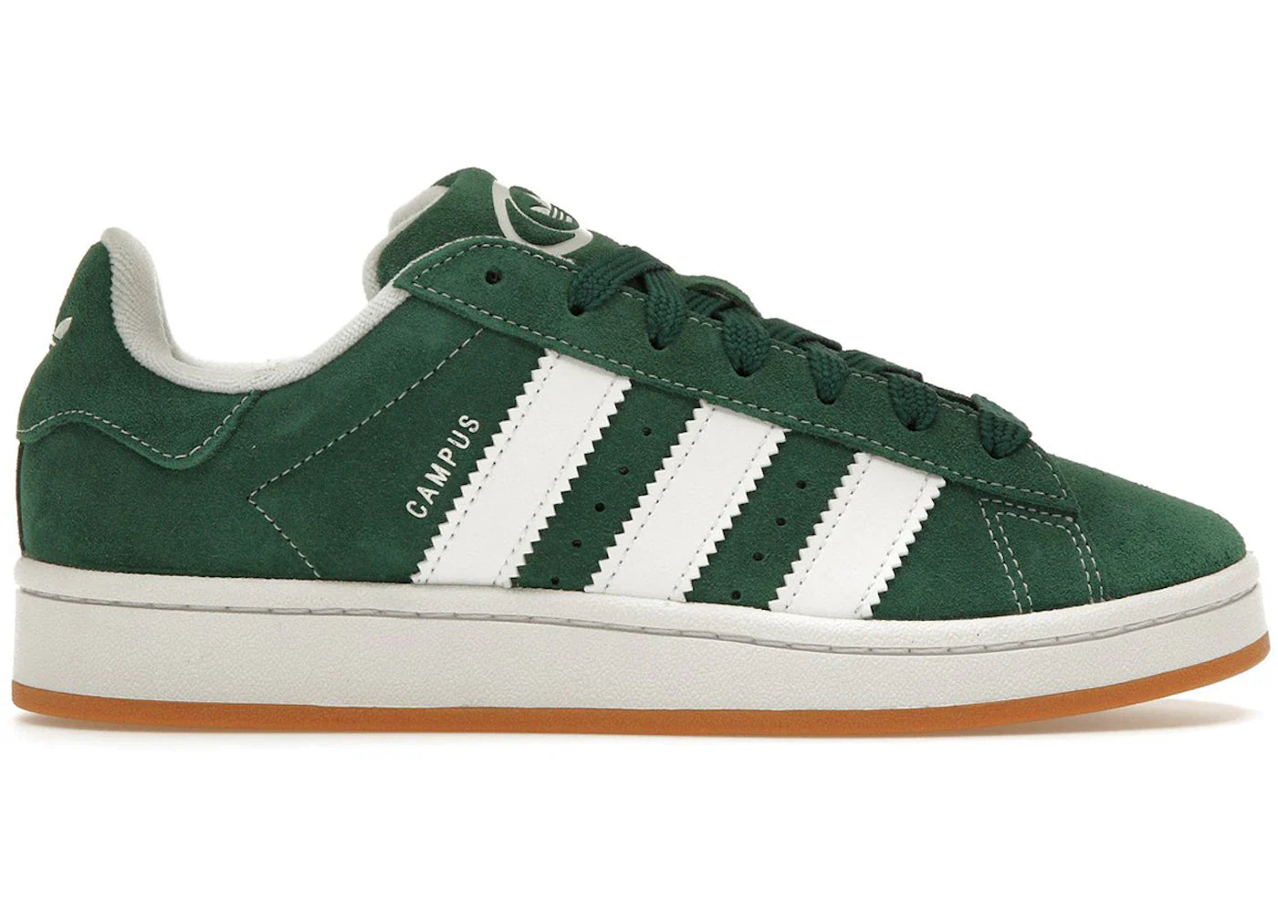 Adidas Campus 00s Dark Green Junior with extra laces