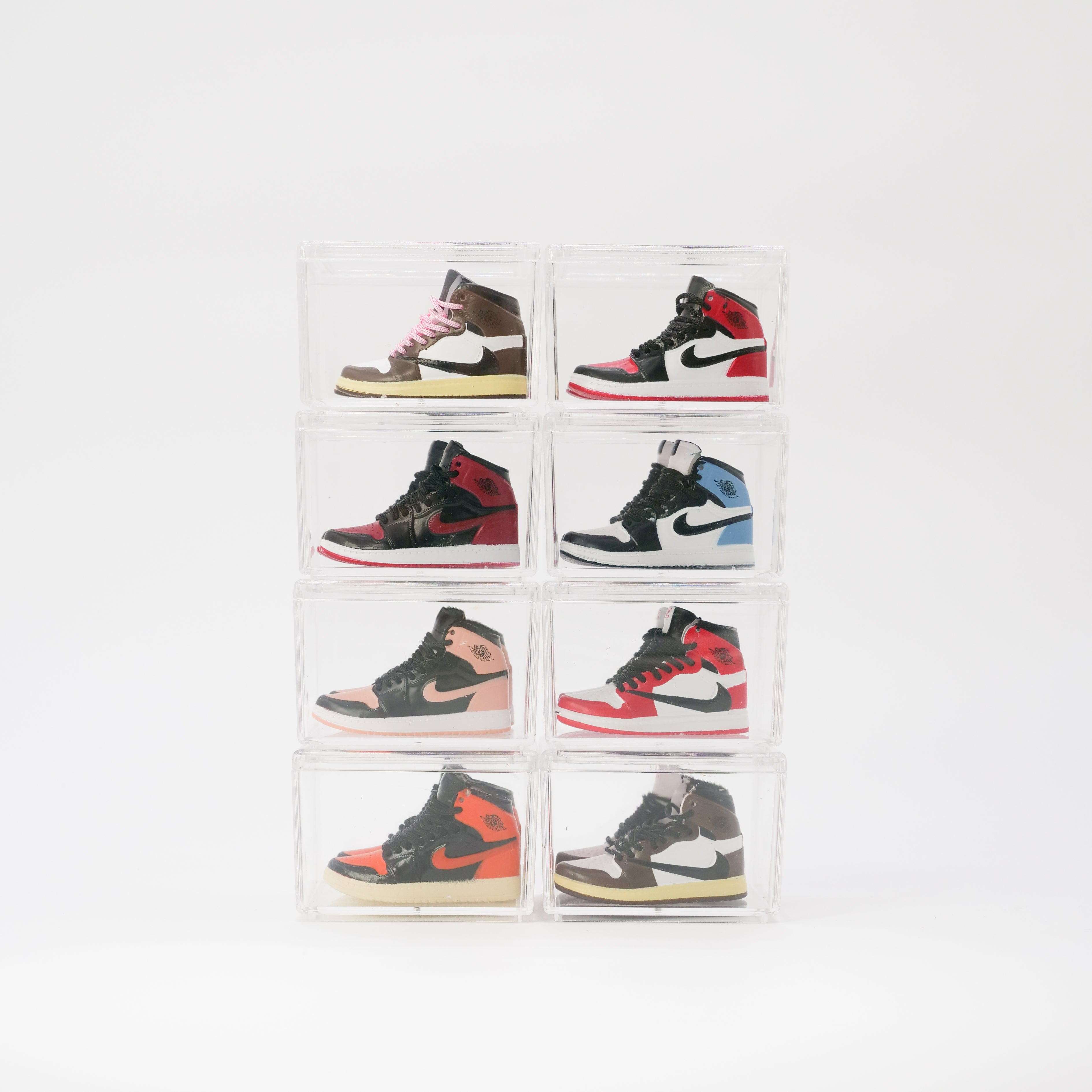 Miniature Sneakers in acryllic sneaker box