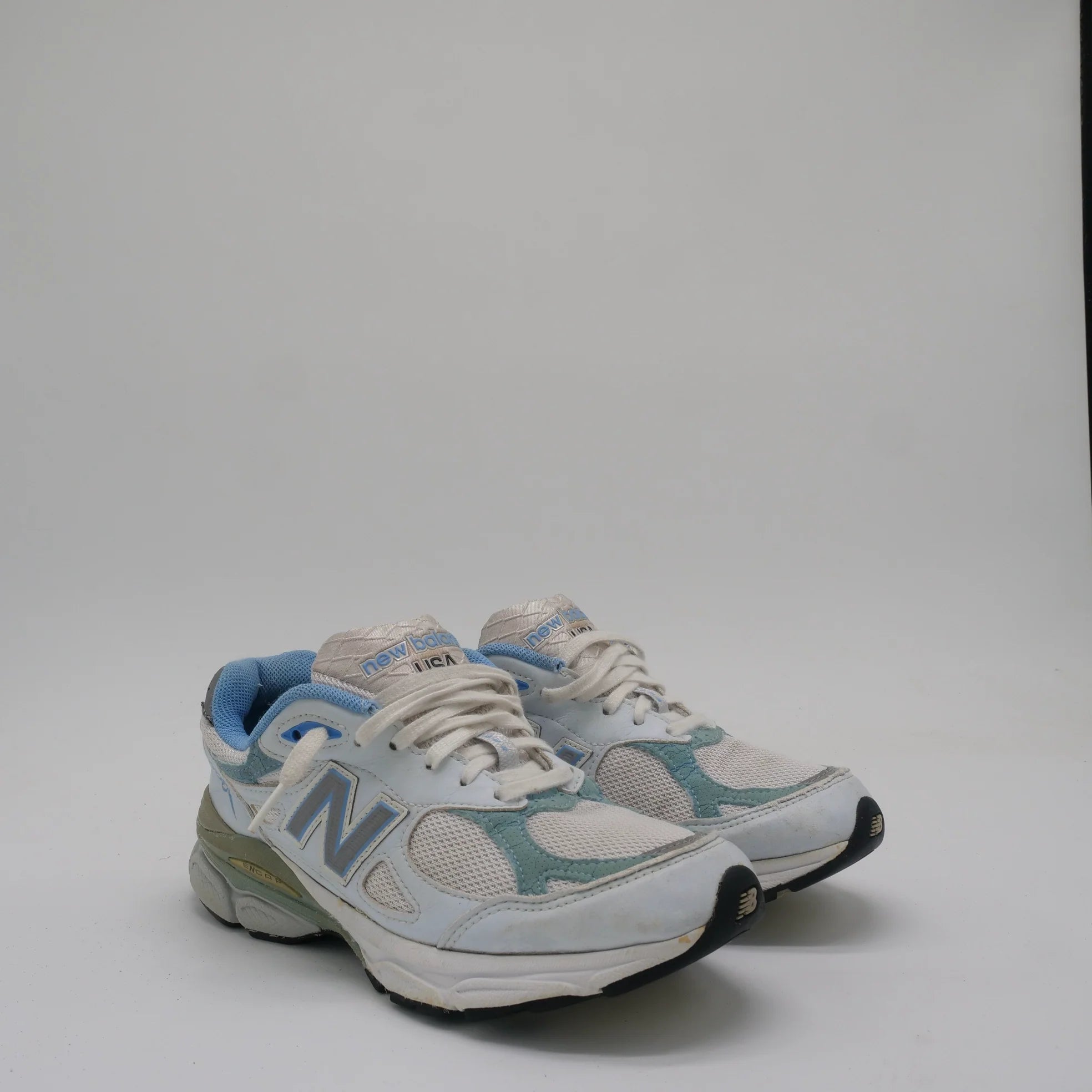 New Balance 990v3 White Baby Blue - EU 36.5