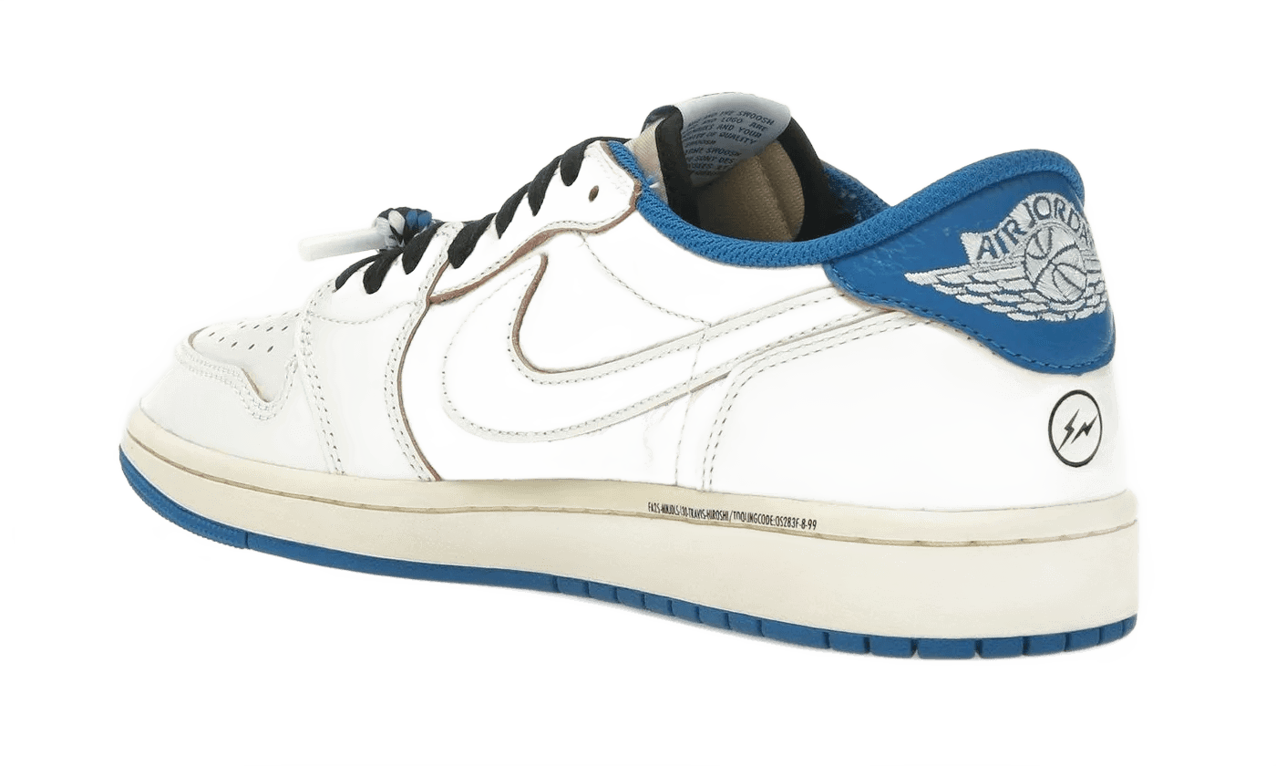 Nike Air Jordan 1 Retro Low OG SP Fragment x Travis Scott Sail Military Blue - DM7866-104